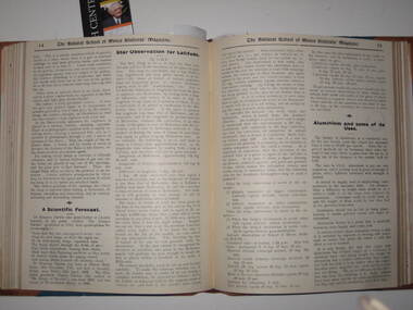 Book, Bound copies of the Ballarat School of Mines Students' Magazine, 1910-1912, 1910-1912