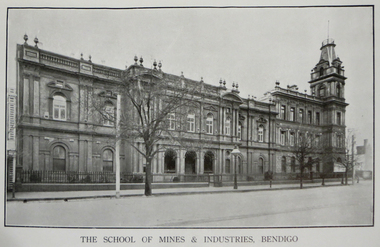 Book, Prospectus of the School of Mines and Industries, Bendigo, 1914