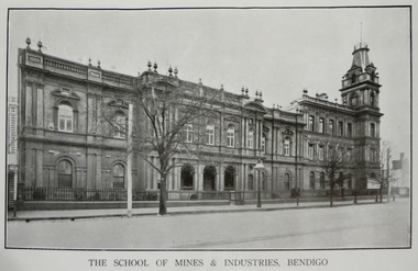 Book, Prospectus of the School of Mines and Industries, Bendigo, 1914, 1914