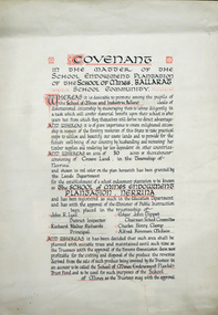 Certificate, Ballarat School of Mines Endowment Plantation, Nerrina Covenant, c1958, c1958