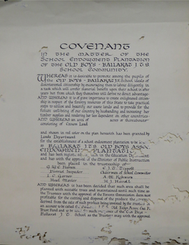 Printed certificate