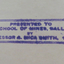 Stamp in book with presented to School of Mines Ballarat by Professor A. Mica Smith 1926