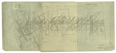 Plan, Ballarat Railway Plan, 1888, 27/02/1888