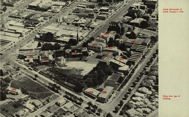 Photograph - Image, Aerial Image of the Ballarat School of Mines, 1976, 1976