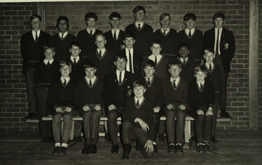 Photograph - black and white, Ballarat Junior Technical School Students - Group