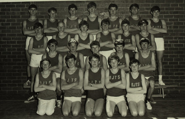 Photograph - black and white, Ballarat Junior Technical School Athletics Team