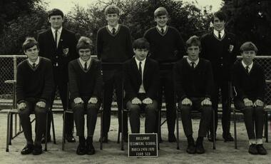 Photograph - Black and White, Classic School Photography, Ballarat Technical School Form 5CD - 1970, 24/03/1970