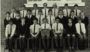 Photograph - Black and White, Classic School Photography, Ballarat Technical School Form 2 Gold -1971, 22/03/1971
