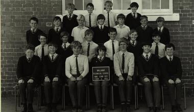 Photograph - Black and White, Classic School Photography, Ballarat Technical School Form 2 Red -1971, 22/03/1971