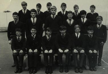 Photograph - Black and White, Ballarat Technical School Swimming Team - 1966, 1966