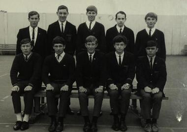 Photograph - Black and White, Ballarat Technical School Prefects - 1966, 1966
