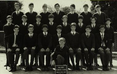 Photograph - Black and White, Classic School Photography, Ballarat Technical School Form 4A - 1970, 1970