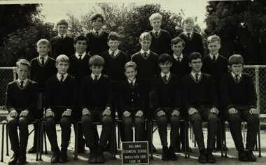 Photograph - Black and White, Classic School Photography, Ballarat Technical School Form 2B -1970, 24/03/1970