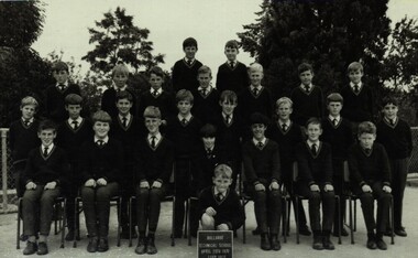 Photograph - Black and White, Classic School Photography, Ballarat Technical School Form 1 Red -1970, 20/04/1970