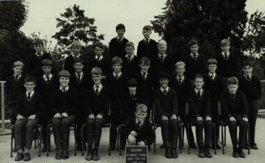 Photograph - Black and White, Classic School Photography, Ballarat Technical School Form 1 Red -1970, 20/04/1970