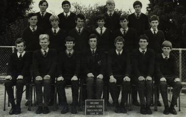 Photograph - Black and White, Classic School Photography, Ballarat Technical School Form 5A - 1970, 24/03/1970