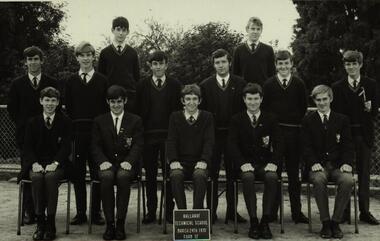 Photograph - Black and White, Classic School Photography, Ballarat Technical School Form 5T - 1970, 24/03/1970