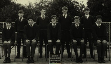 Photograph - Black and White, Classic School Photography, Ballarat Technical School Form 4F - 1970, 24/03/1970