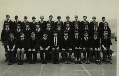 Photograph - Black and White, Ballarat Technical School Form 4AB - 1966, 1966