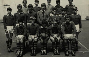 Photograph - Black and White, Ballarat Technical School Junior Football Team - 1966, 1966
