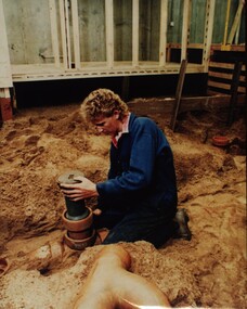 Photograph - Colour, Ballarat School of Mines Plumbing Student