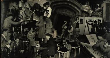 Photograph - Black and White, Ballarat School of Mines Advertising Collage