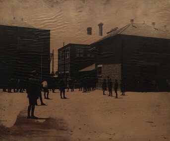 Photograph - Sepia, Ballarat Junior Technical School Playground, c1926