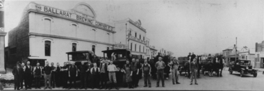 Photograph - Photograph - Black and White, Workers at the Ballarat Brewing Company, Early 1900s