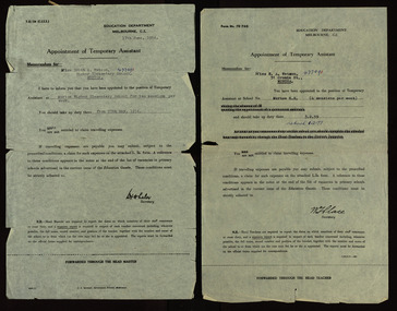 Document - Documents, Documents Relating to Edith Watson, 1954-1970