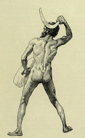 Image - black and white, Throwing a Boomerang