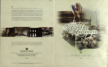 Booklet, From Academy to University, 2001