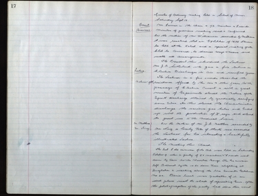 Book - Ledger, Ballarat School of Mines Rough Minute Book, 1917-1924, 1917-1924