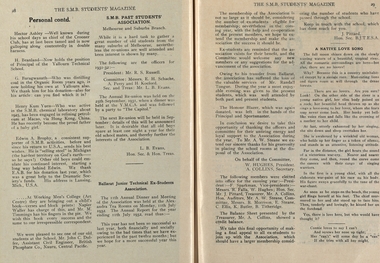 Booklet, Ballarat School of Mines Students' Magazine, 1932
