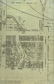 Plan, Camp Street Ballarat Parish Plan
