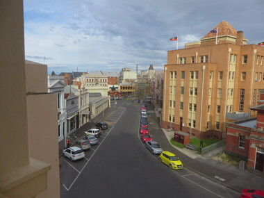 Photograph - Colour, Clare Gervasoni, Federation University Arts Academy Buildings from Ballarat Trades Hall, 2015, 30/07/2015