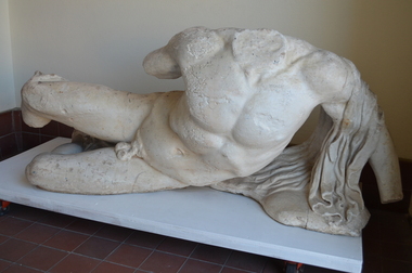 Photograph - Colour, Plaster Cast from the Elgin Marbles of the river god Ilissos, 24/01/2012