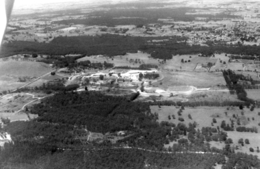Photograph - Photograph - Black and White, Aerial Photograph of Federation University Mount Helen Campus