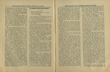 Booklet, Ballarat School of Mines, Student Magazine, First Term, 1908, 1908