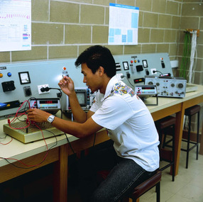 Photograph, University of Ballarat Electrical Engineering Student, c2005, c2005