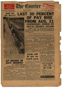 Newspaper - Broadsheet, The Courier, 07/08/1968
