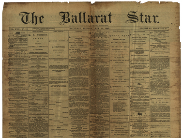 folded Broadsheet newspaper