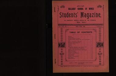 Magazine - Booklet, Ballarat School of Mines, Student Magazine, Third Term, 1910, 1910