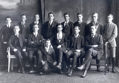Photograph - Black and White, Ballarat School of Mines Scholarship Winners, 1915-1916, c1916
