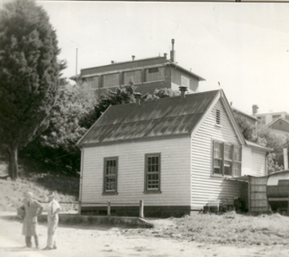 Photograph - black and white, Ballarat School of Mines Caretaker's Cottage, 1955, 03/1955