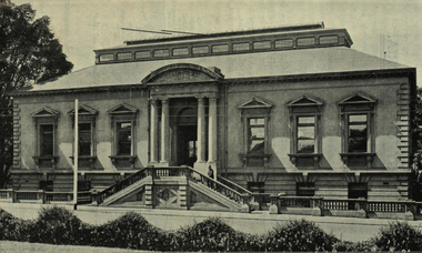 Photograph - black and white, Mines Department Geological Museum and Library, Melbourne