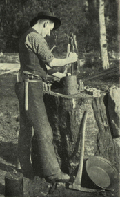 Photograph - black and white, Prospecting Methods - Hand Dollying