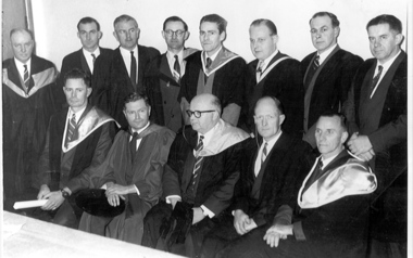Photograph - Black and White, Staff of the Ballarat School of Mines