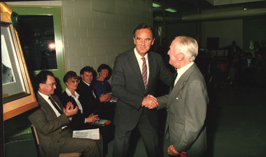 Photograph - Colour, Official Opening of the Ballarat School of Mines M.B. John Building, 1987, 11/06/1987