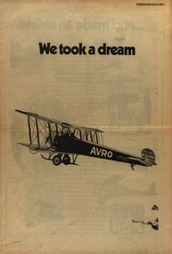 Newspaper clippings, Qantas, 16/11/1970