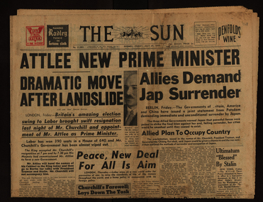 A broadsheet newspaper